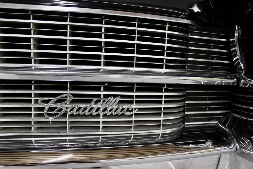 Close up of a Cadillac grille